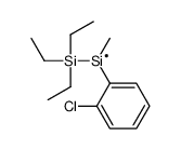 (2-chlorophenyl)-methyl-triethylsilylsilicon Structure