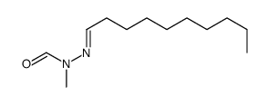 Decanal N-formyl-N-methyl hydrazone Structure