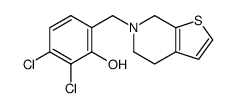 2,3-dichloro-6-(4,7-dihydro-5H-thieno[2,3-c]pyridin-6-ylmethyl)-phenol Structure