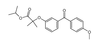 2-[3-(4-Methoxy-benzoyl)-phenoxy]-2-methyl-propionic acid isopropyl ester Structure