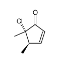 trans-4,5-dimethyl-5-chloro-2-cyclopentenone Structure