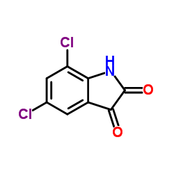 5,7-二氯-1H-吲哚-2,3-二酮结构式