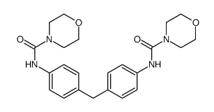 N-[4-[[4-(morpholine-4-carbonylamino)phenyl]methyl]phenyl]morpholine-4-carboxamide Structure