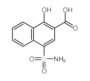 4-氨基磺酰-1-羟基-2-萘甲酸结构式