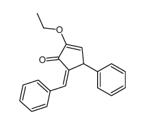 5-benzylidene-2-ethoxy-4-phenylcyclopent-2-en-1-one Structure