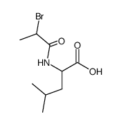 N-(2-bromo-propionyl)-leucine Structure