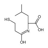 (2S)-4-methyl-2-(3-sulfanylpropanoylamino)pentanoic acid Structure