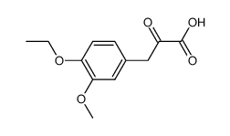 (4-ethoxy-3-methoxy-phenyl)-pyruvic acid结构式