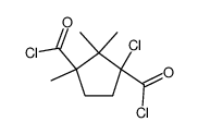 1-chloro-2,2,3-trimethyl-cyclopentane-1,3-dicarbonyl chloride Structure