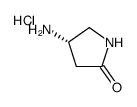 (S)-4-氨基吡咯烷-2-酮盐酸盐结构式