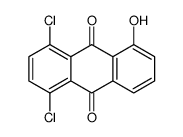 1,4-dichloro-5-hydroxyanthracene-9,10-dione Structure