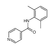 isonicotinic acid-(2,6-dimethyl-anilide) Structure