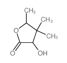 3-hydroxy-4,4,5-trimethyl-oxolan-2-one Structure
