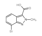 7-溴-2-甲基-2H-吲唑-3-羧酸结构式