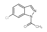 1-乙酰基-6-氯-1H-吲唑结构式