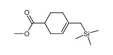 methyl 4-((trimethylsilyl)methyl)cyclohex-3-enecarboxylate结构式