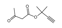 1,1-dimethyl-2-propynyl-3-oxobutanoate结构式