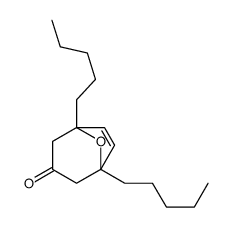 1,5-dipentyl-8-oxabicyclo[3.2.1]oct-6-en-3-one Structure