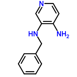 3-(苄氨基)-4-氨基吡啶结构式