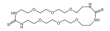 1,4,12,15,18,26-hexaoxa-7,9,21,23-tetraazacyclooctacosane-8,22-dithione结构式