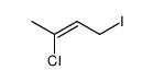(Z)-1-iodo-3-chloro-2-butene结构式