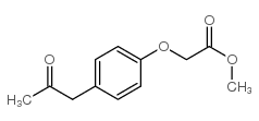4-(2-氧代丙基)苯氧乙酸甲酯结构式
