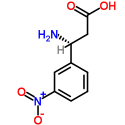 (R)-3-Amino-3-(3-nitrophenyl)propionic acid Structure