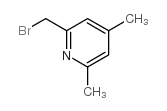 2-溴甲基-4,6-二甲基吡啶结构式