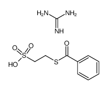 guanidinium 2-(benzoylthio)ethanesulfonate Structure
