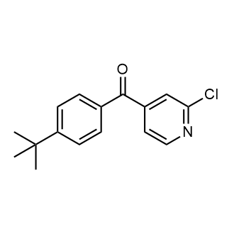 (4-(叔丁基)苯基)(2-氯吡啶-4-基)甲酮结构式