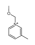 1-(methoxymethyl)-3-methylpyridin-1-ium结构式
