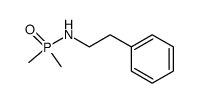 N-(2-phenylethyl)-P,P-dimethylphosphinamide结构式