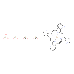 COPPER-2(3)-9(10)-16(17)-23(24)-TETRAMETHYL-2(3)-9(10)-16(17)-23-(24)-TETRA-AZONIAPHTHALOEYANINE TETRAKIS (METHANOSULFATE)结构式