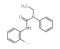 3-(2-chlorophenyl)-1-ethyl-1-phenyl-urea结构式