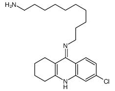 N'-(6-chloro-1,2,3,4-tetrahydroacridin-9-yl)decane-1,10-diamine结构式