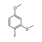 1-Fluoro-4-methoxy-2-methylsulfanylbenzene Structure
