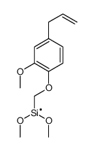 dimethoxy[2-methoxy-4-(1-propenyl)phenoxy]methylsilane Structure