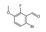 6-溴-2-氟-3-甲氧基苯甲醛结构式
