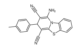 4-氨基-2-对甲苯-2H-9-thia-4a-氮杂芴-1,3-二甲腈结构式