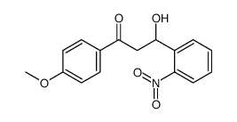 3-hydroxy-1-(4-methoxyphenyl)-3-(2-nitrophenyl)propan-1-one结构式