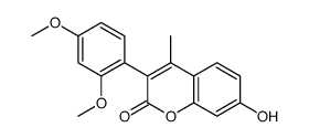 3-(2,4-dimethoxyphenyl)-7-hydroxy-4-methylchromen-2-one Structure