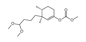 methyl (trans-3,4-dimethoxybutyl-3-(4-pentenyl)-1-cyclohexen-1-yl)-carbonate Structure