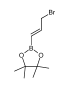 反式-3-溴-1-丙烯-1-硼酸频那醇酯结构式
