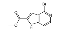 4-溴-5-氮杂吲哚-2-甲酸甲酯结构式