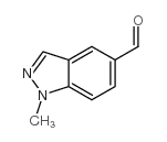 1-甲基-1H-吲唑-5-羧醛结构式