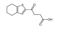 4-oxo-4-(4,5,6,7-tetrahydro-benzo[b]thiophen-2-yl)-butyric acid结构式
