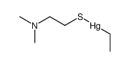 ethylmercury (1+), ethylmercury-(2-dimethylamino-ethyl mercaptide)结构式
