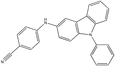 4-((9-phenyl-9H-carbazol-3-yl)amino)benzonitrile Structure