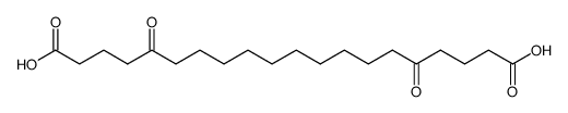 5,16-dioxo-eicosanedioic acid Structure