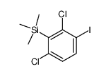 (2,6-dichloro-3-iodophenyl)trimethylsilane Structure
